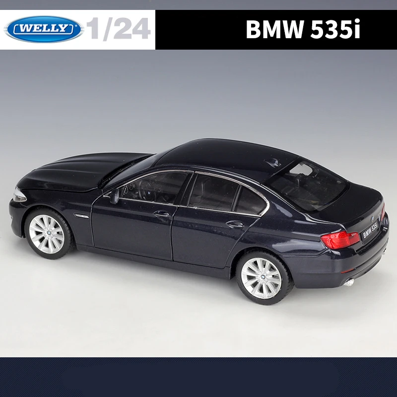 Welly 1:24 BMW 5 serisi 535i alaşım araba modeli Diecasts