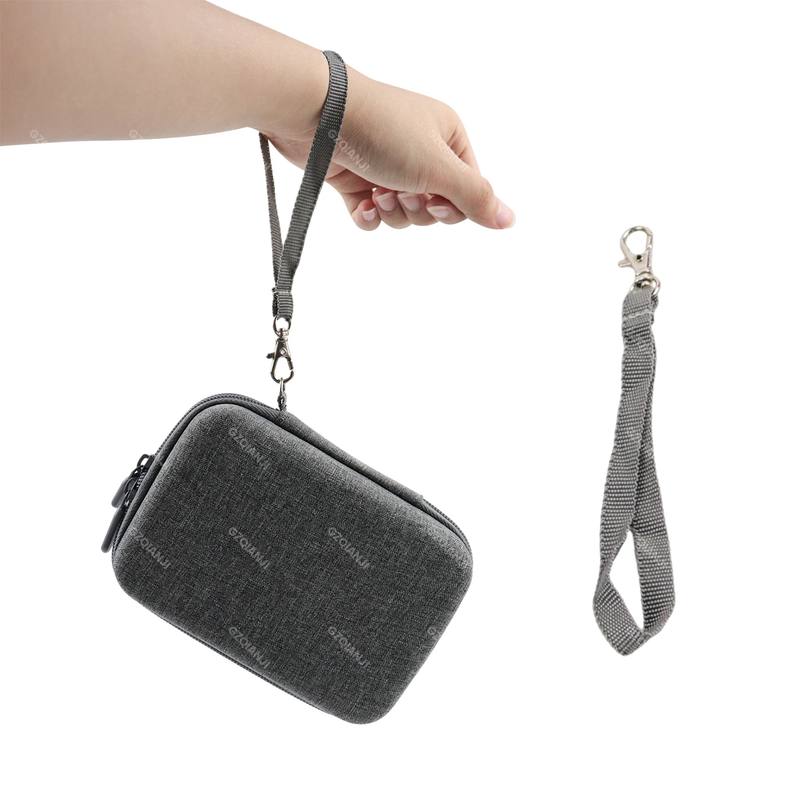 Niimbot D110 D101 D11 Protective Case Anti Falling Carry Bag Lable Paper Storage Bag with Zipper Grey Black