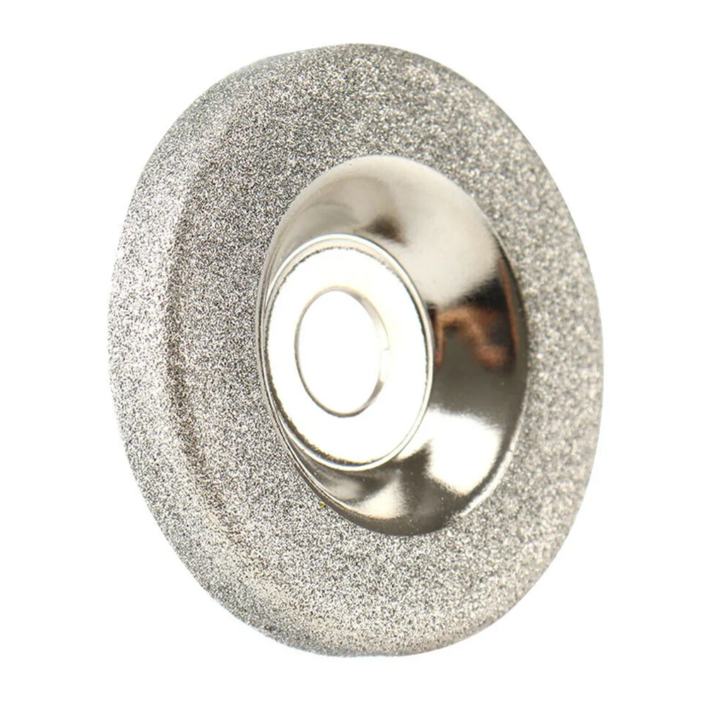 1pc 50mm Grinding Wheel 180 Grit Circle Grinder Disc Stone Sharpener Angle Cutting Wheel Sharpener Trimming 50mm diamond grinding wheel circle disc grinder stone cutting rotary tool for quick removal trimming