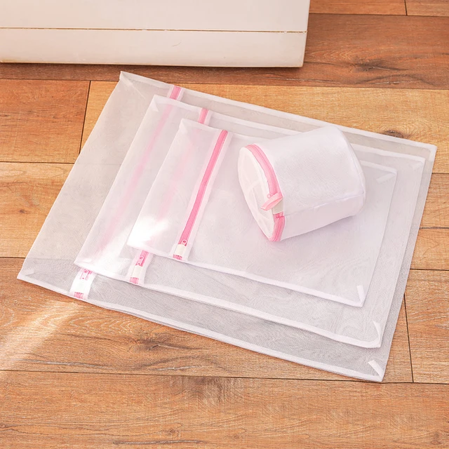 Összecsukható Finomságok Fehérnemű Cipzáras Hálómosó Mosózsák - Image 4