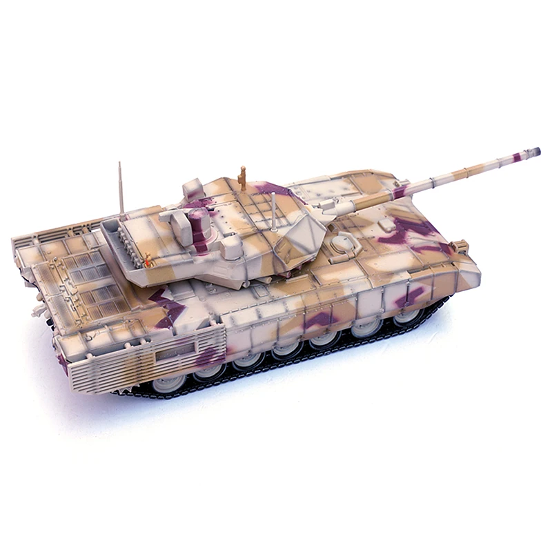 

1/72 Scale Panzerkampf Russian T-14 Armata Main Battle Tank Desert Camouflage Militarized Combat Tracked Fighting Vehicle Model