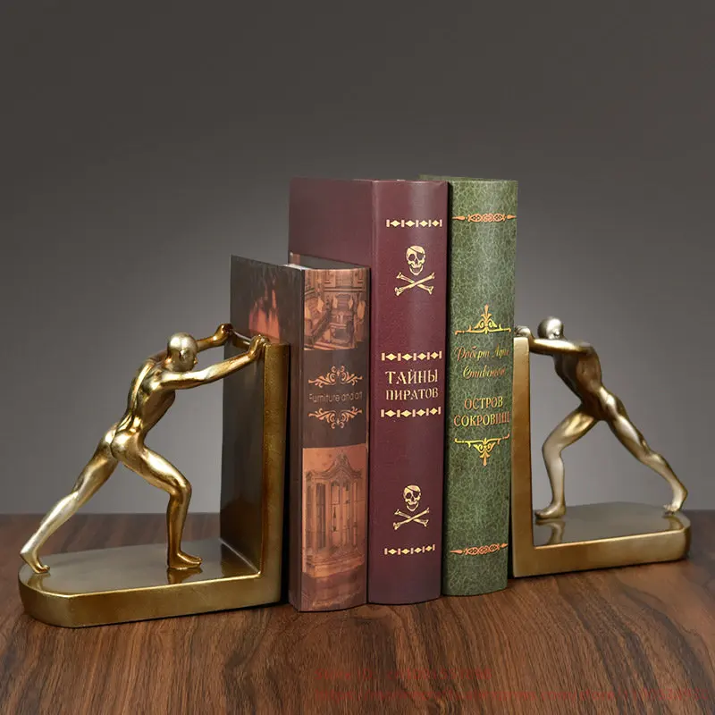 

Sunchamo Nordic Style Creative Sports Figures Bookends Decorations Office Furnishings Study Desk Bookshelf Bookcase Home Decor