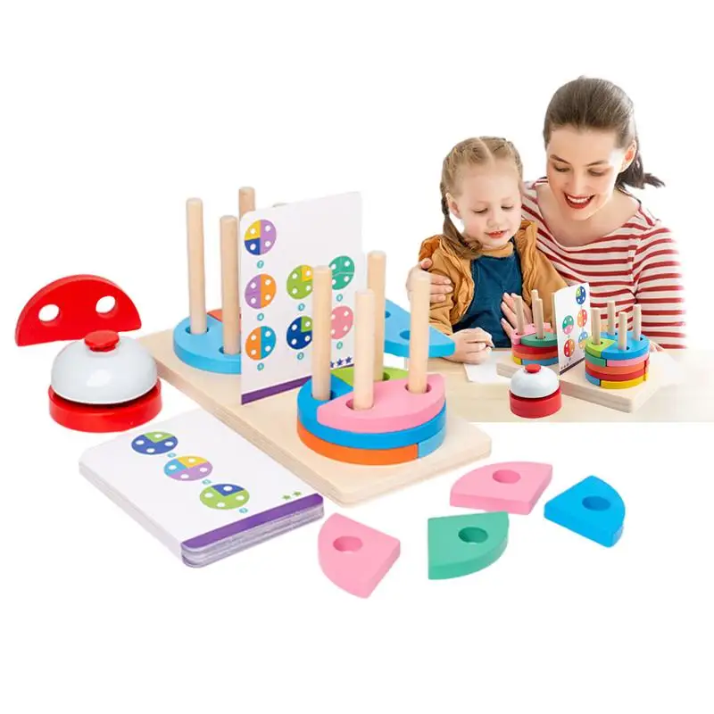 

Color Shape Matching Puzzle 3D Column Building Toy Educational Puzzle Montessori Early Learning Sorting Stacking Bricks Toy For