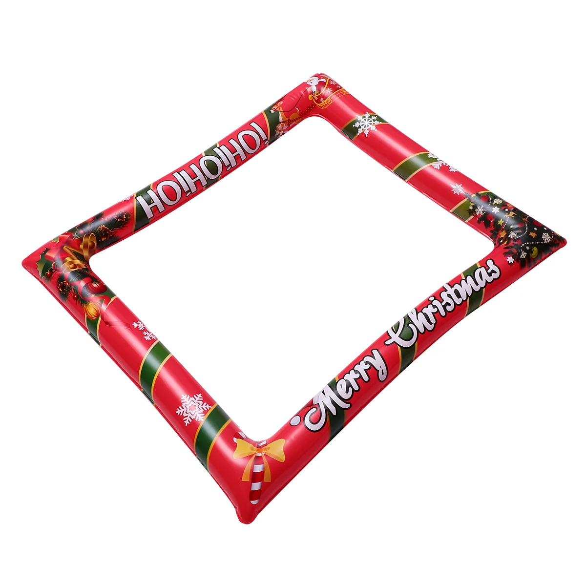 

1pc Inflatable Christmas Photo Frame Photo Holder Christmas Photo Props Red