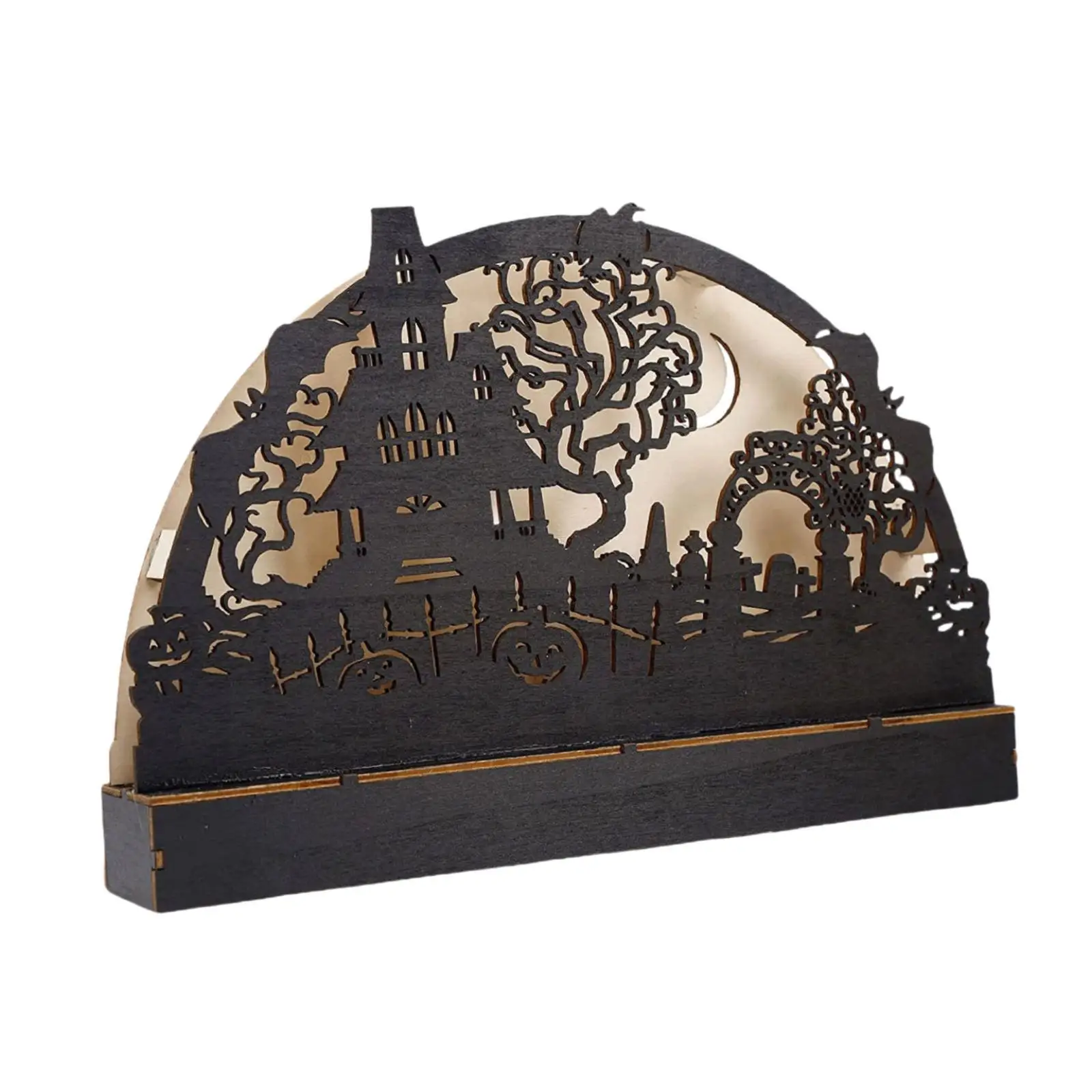 Halloween Table Decoration Home Decor Haunted House for Fireplace Desk Party