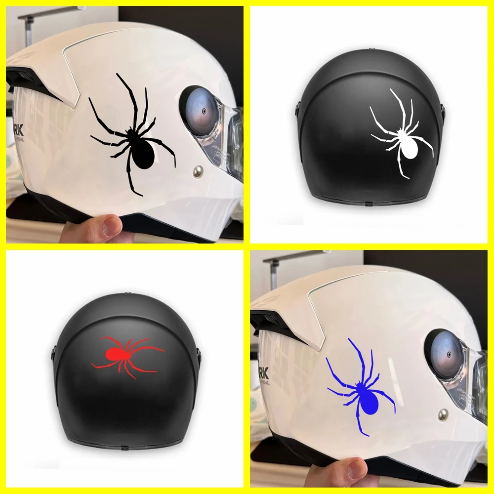 Interesting Motorcycle Decal spider Vinyl Sticker For Motor Helmet Decal Decor Mounta Decorations Ornamentsin spider Stickers vintage metal buckle all match simple korean waist strap female thin waistband skirt decorations pu leather belt