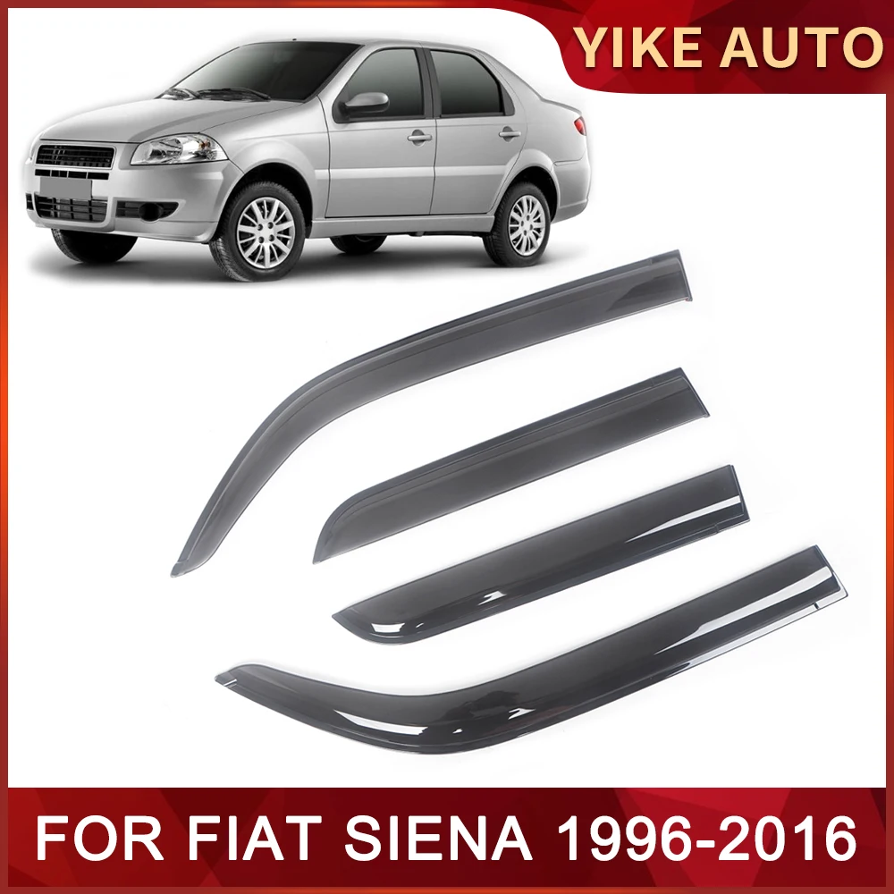 

Window Visor for FIAT SIENA 178 1996-2016 SEDAN Weathershie Door Visor Wind Sun Rain Guards Side Window Wind Deflectors Auto