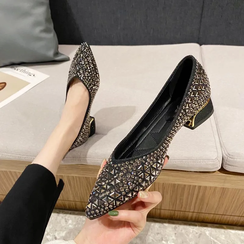 green emerald velvet dress Yvonne Glitter Black – Patent Leather Shoes for women by Age of Innocence main image 1