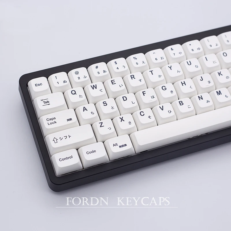 Keycaps Brancos Minimalistas para Teclado Mecânico Keycaps Personalizados Perfil Xda Personalizado Keycap Japonês Pbt 125 Teclas - Imagem 4