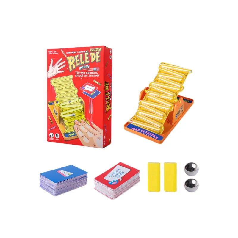 어린이들이 시소를 흔들며 체스판에서 경쟁하는 게임 틸트 게임 데스크탑 퍼즐 게임 장난감 성인용 재미있는 게임즈 데 메사