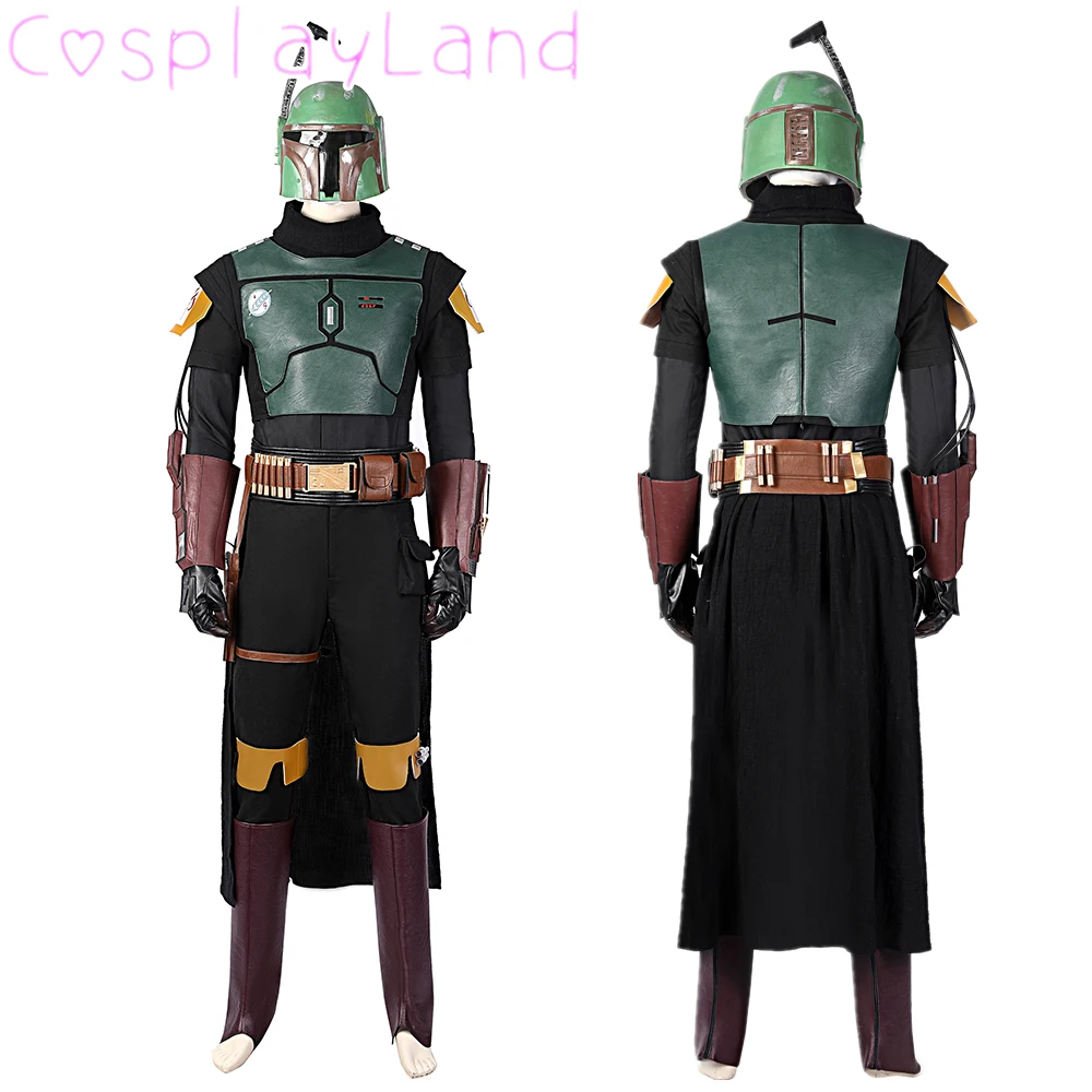 Halloween Carnival Clone Cosplay Boba Fett Costume Superhero Star Hunter Armor Outfit Abito Da Battaglia Di Alta Qualità Con Oggetti Di Scena