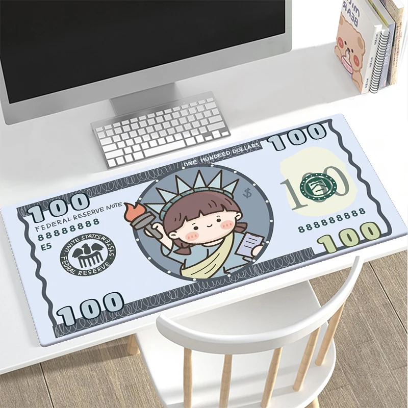 

Girls money cartoon large mouse pads game player keyboard pad computer cute personalized carpet pad rubber non-slip table mat