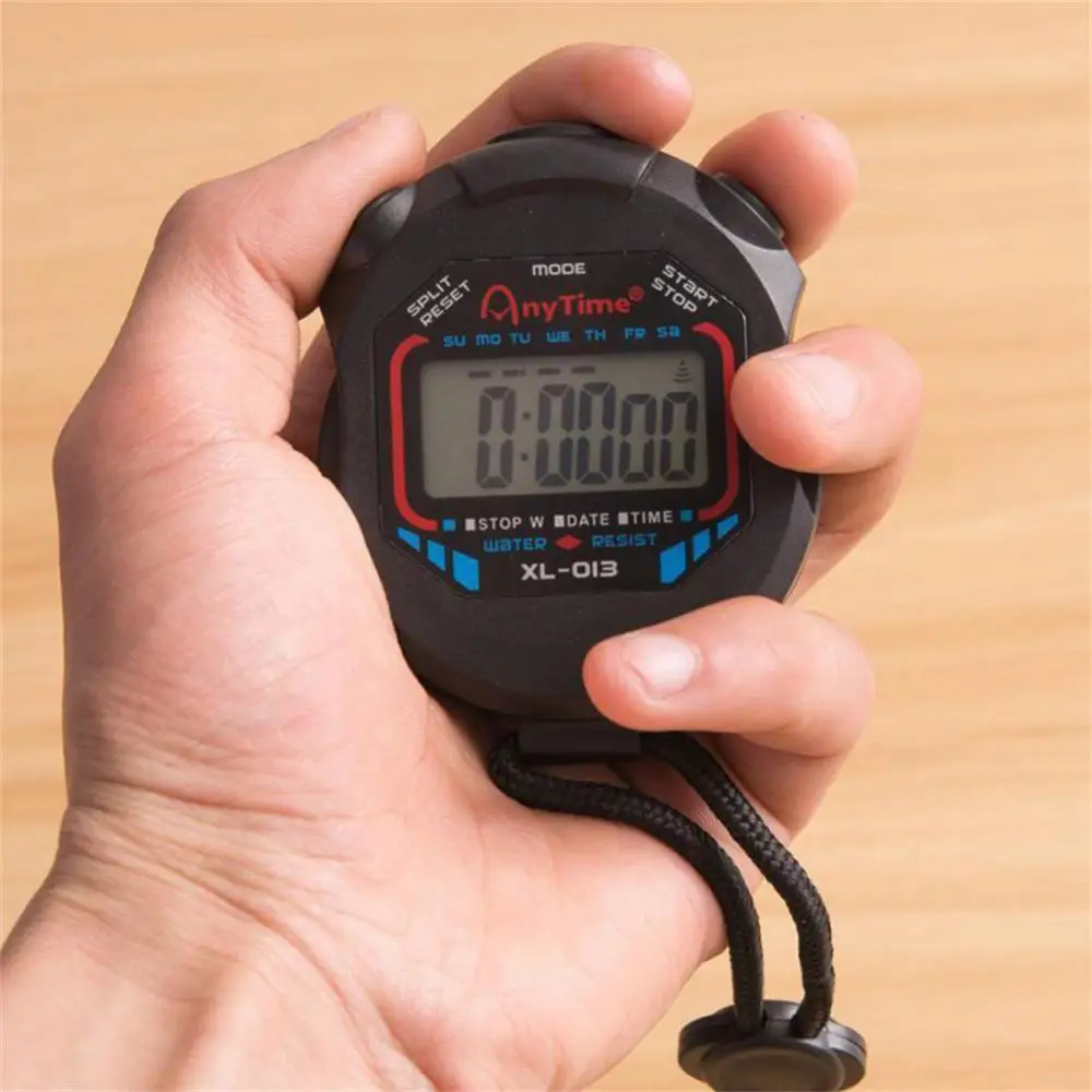 Description Picture 6 of itemNew Classic Waterproof Digital Professional Handheld LCD Handheld Sports Stopwatch Timer Stop Watch With String Timers Stopwatch