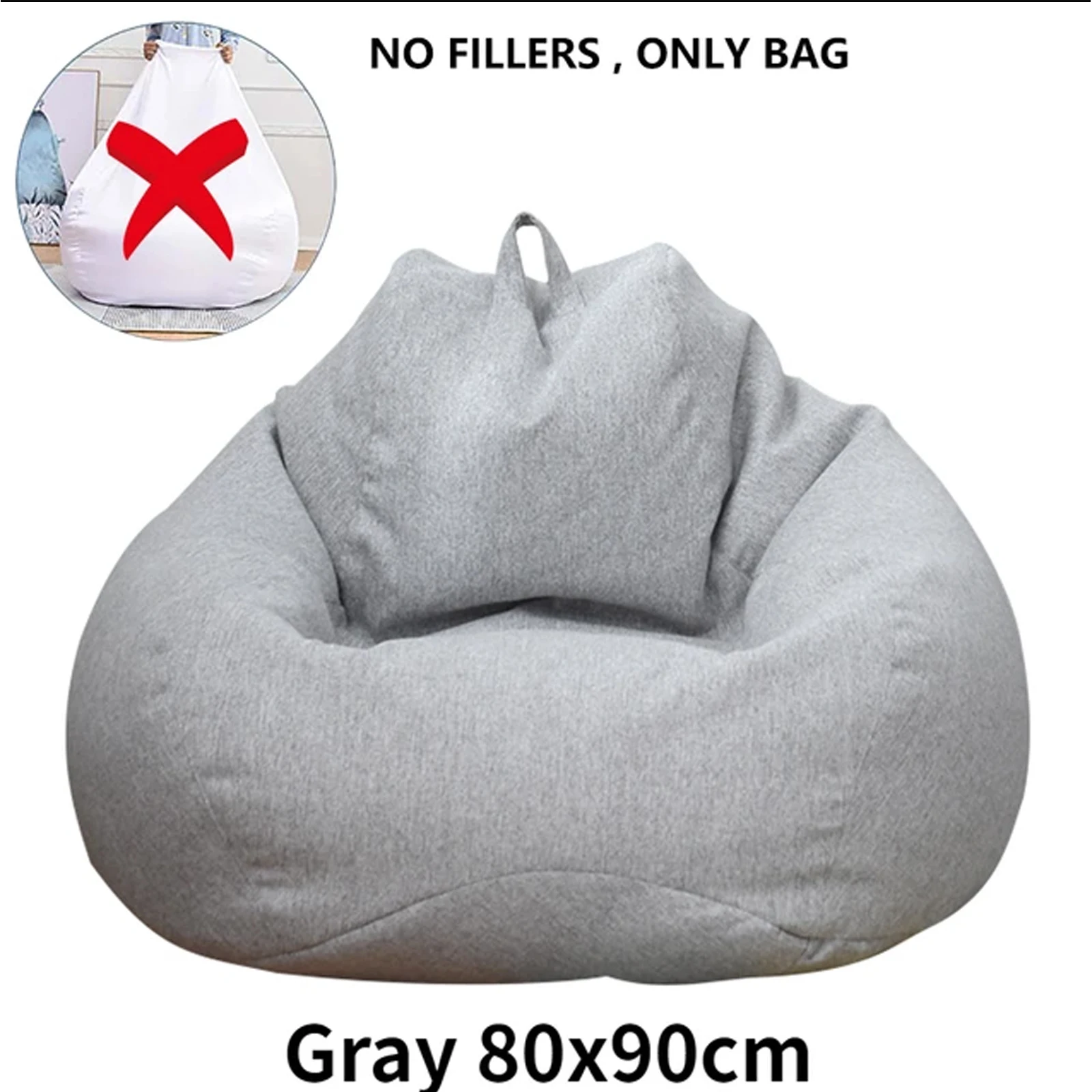 Luxurious Large Bean Bag Lounger Cover - Plush, Comfortable & Stylish Passive Seating Solution