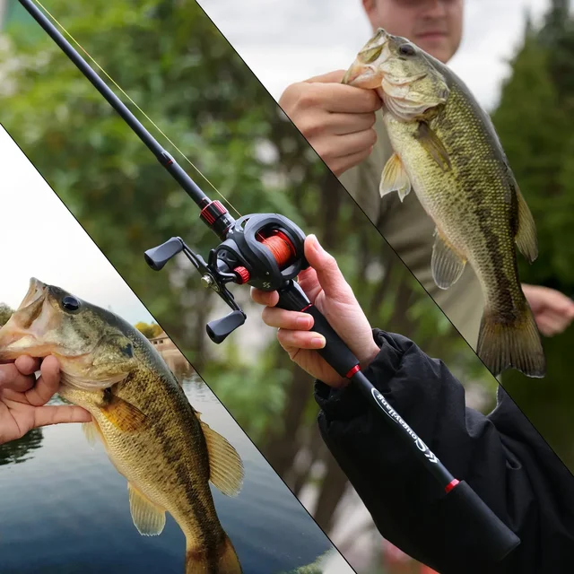 Carbon Fiber Baitcasting Rod & Reel 6
