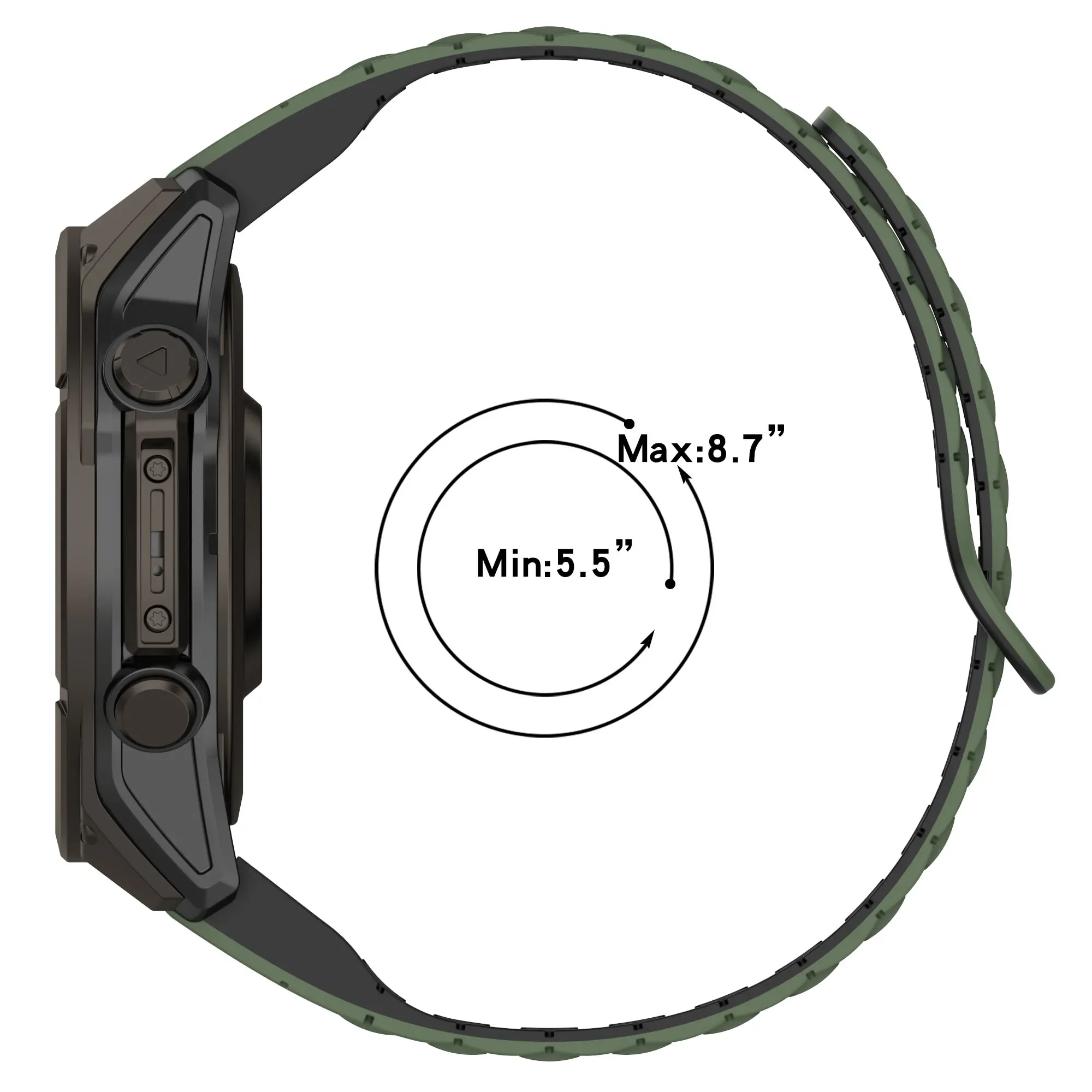 Magnetic Silicone Band - Versatile Quick Fit Bracelet Wrist Strap