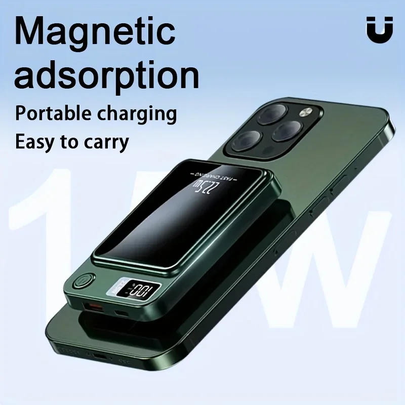 22.5W/PD20W Magsafe Power Bank 20000MAh Fast Charging Power Bank for IPhone15/14/13/12 Android Mobile Phones External Battery 6