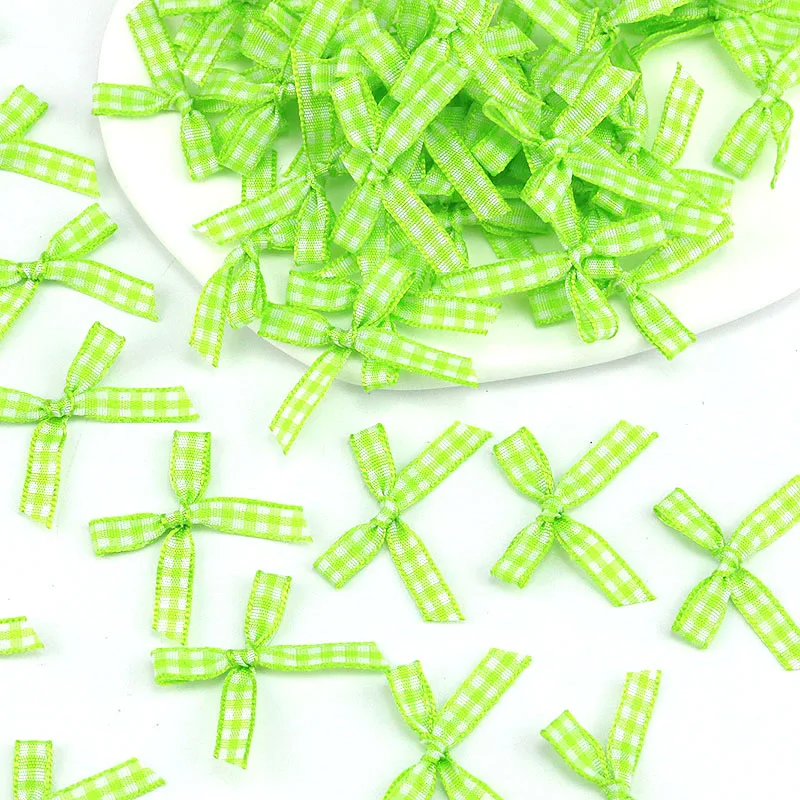 HJZHII 100 piccoli fiocchi neri, in tessuto satinato, per confezioni fai da te, fiocchi preconfezionati per dolcetti, torte, caramelle, bomboniere, addio al nubilato, decorazioni natalizie (nero