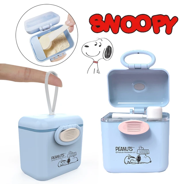 Toma Baby Portable Large-capacity Sub-packing Storage Tank Small Rice  Noodles Sealed Moisture-proof Box Cute Milk Powder Storage Container Cereal  Cartoon Feeding Lunch Box 