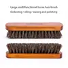 Horsehair Shoe Brush Waxing Black Brown Suede Paint Shoe Cream Polish Boots Leather Finish Effect Shoe Care Useful Products 1