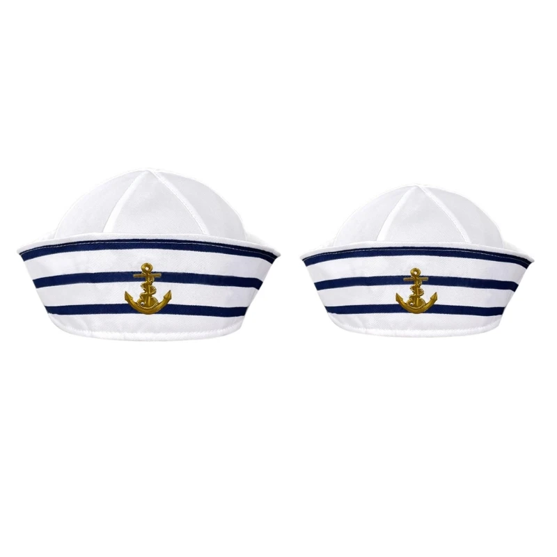 

Fashion Navy Sailor Hat All-match Men Woman Hat Casual Uniform Roll-up Brim Hat Ladies for Carnivals Party Summer