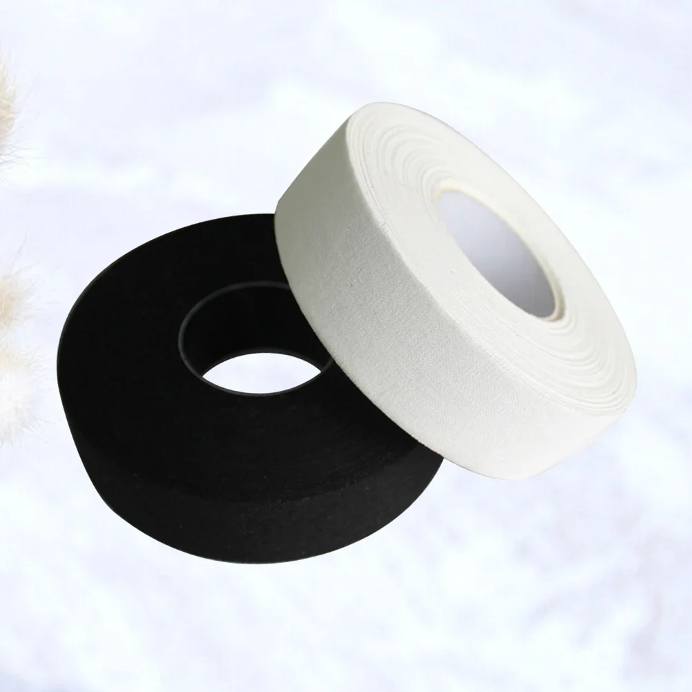 

2 Pcs 25 Stick Tape Sticky Tape Anti-slip Sports Wrapping Tape Hockey Stick Wrapper for Practice Sports Use (White,