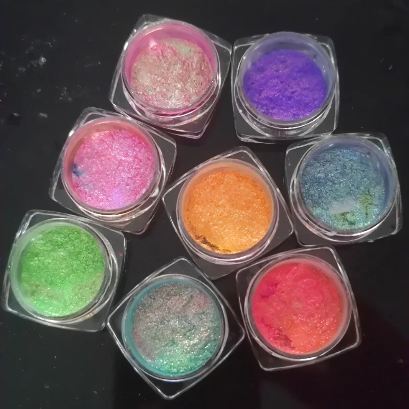 Eye Shadow 1Bottle Shining Chameleon Eyeshadow Powder Duochrome MultiChrome Shifting Pigments Infinite Chrome