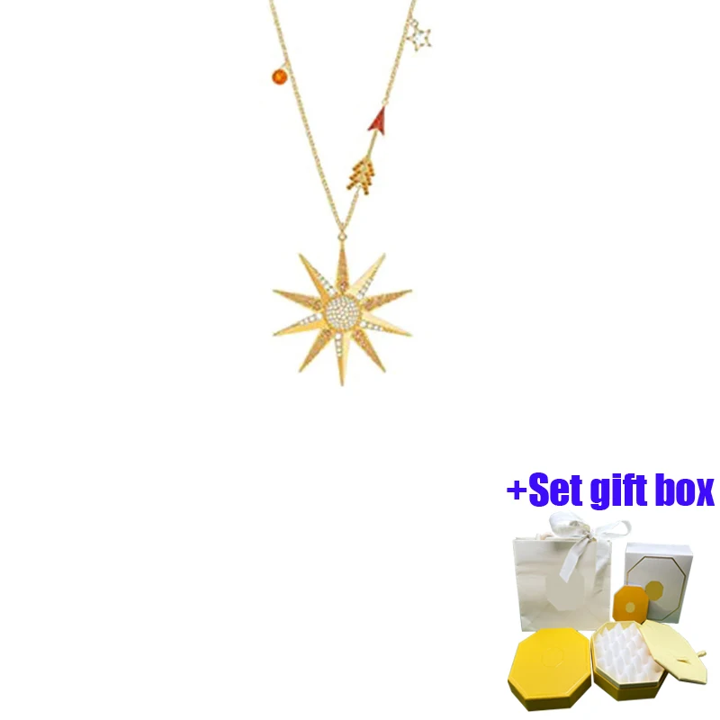 

Модная и очаровательная Золотая Звездная цепочка на воротник ювелирное ожерелье Подходит для красивых женщин, бесплатная доставка