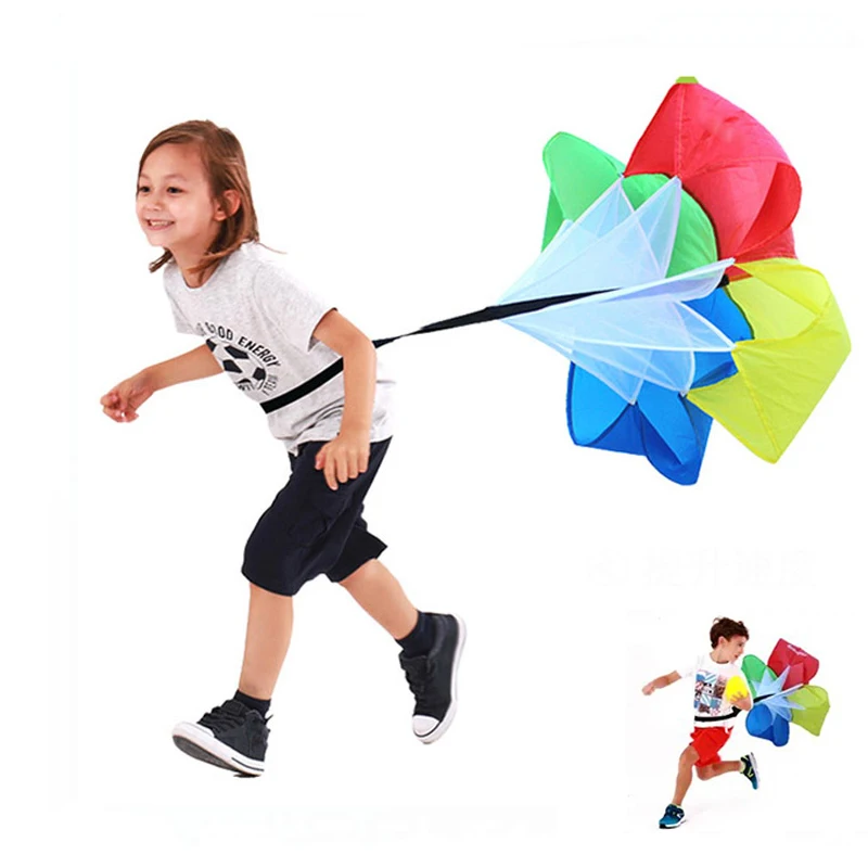 Resistance Umbrella Outdoor Agility Training Running Sports Games For Children Adults Sensory Integration Toys outdoor games team building legged race bands for adults kids cooperative fun sports entertainment giant footsteps carnival