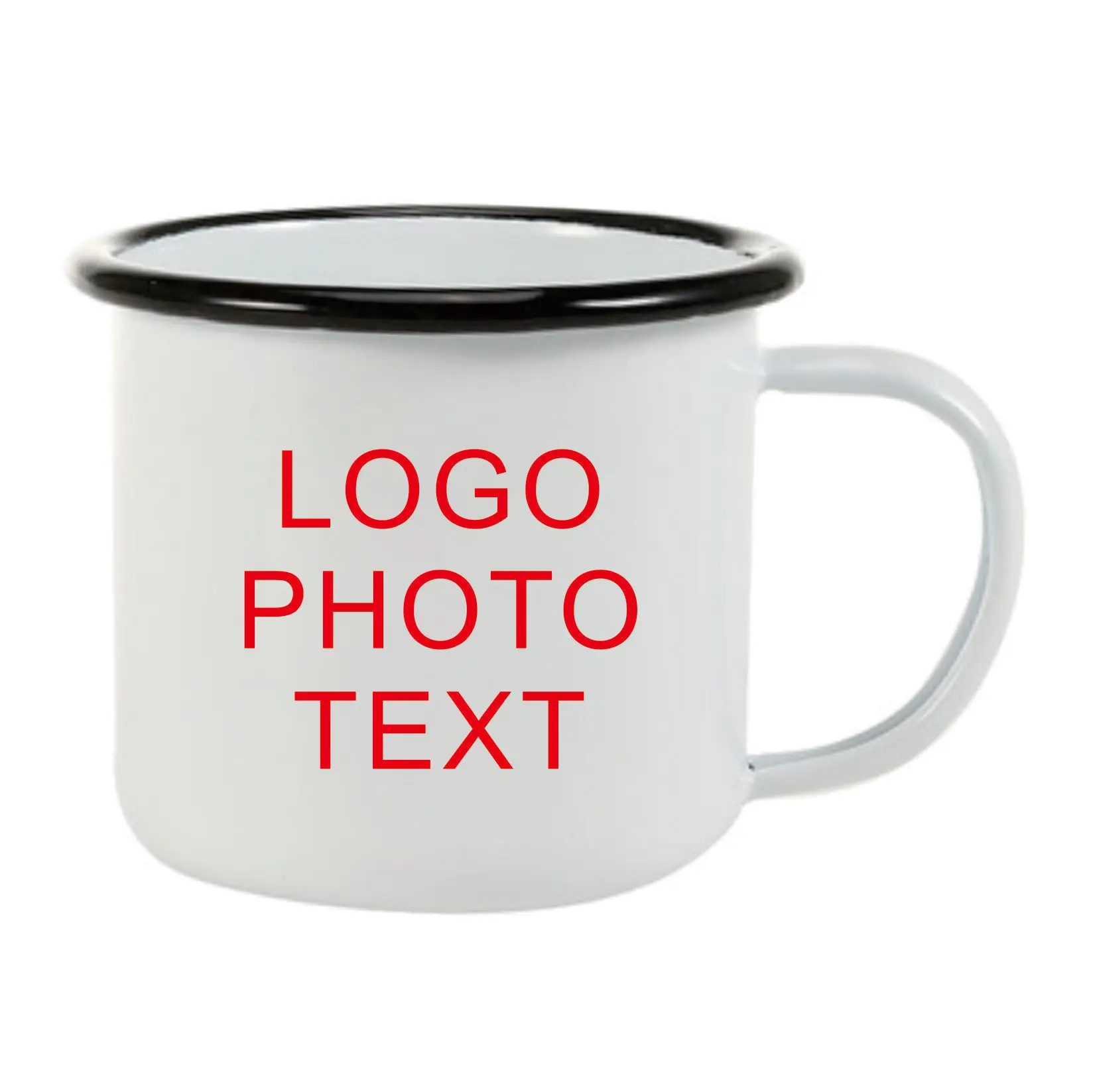 

75pcs Enamel Mugs with Buyer LOGO including Shipping to Saudi Arabia