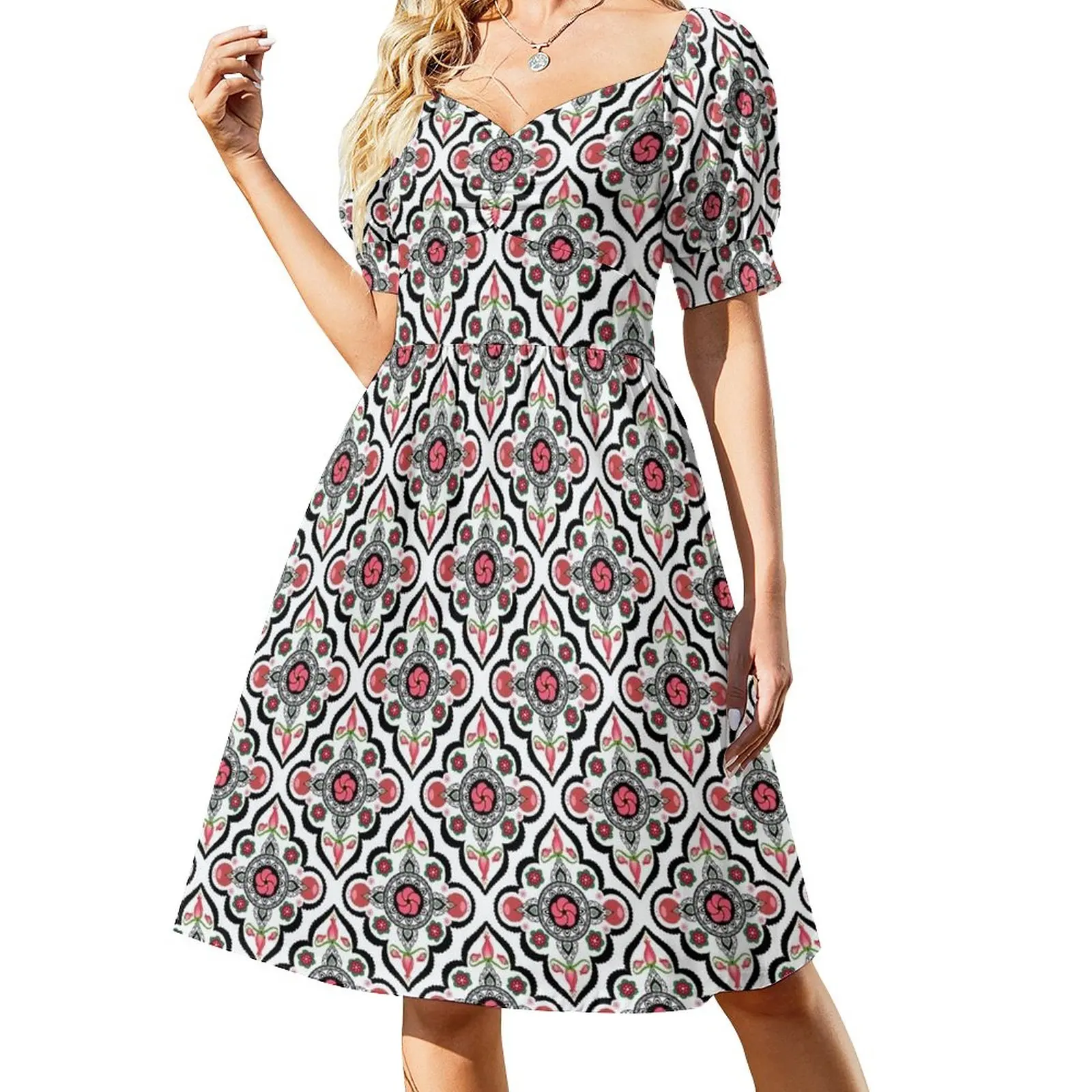 

1970's Retro Floral / Vintage Seventies Flower Pattern Dress Casual dresses ladies dresses for special occasions
