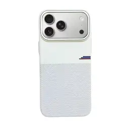 Sleek Matte Magnetic Phone Case with Camera Button - Solid Color Design - iPhone 17 (White)
