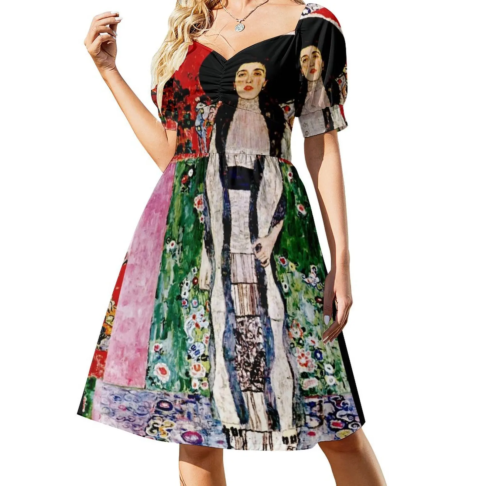 

Gustav Klimt Portrait of Adele Bloch Bauer II Auctioned for USD 150 M Sleeveless Dress Dresses