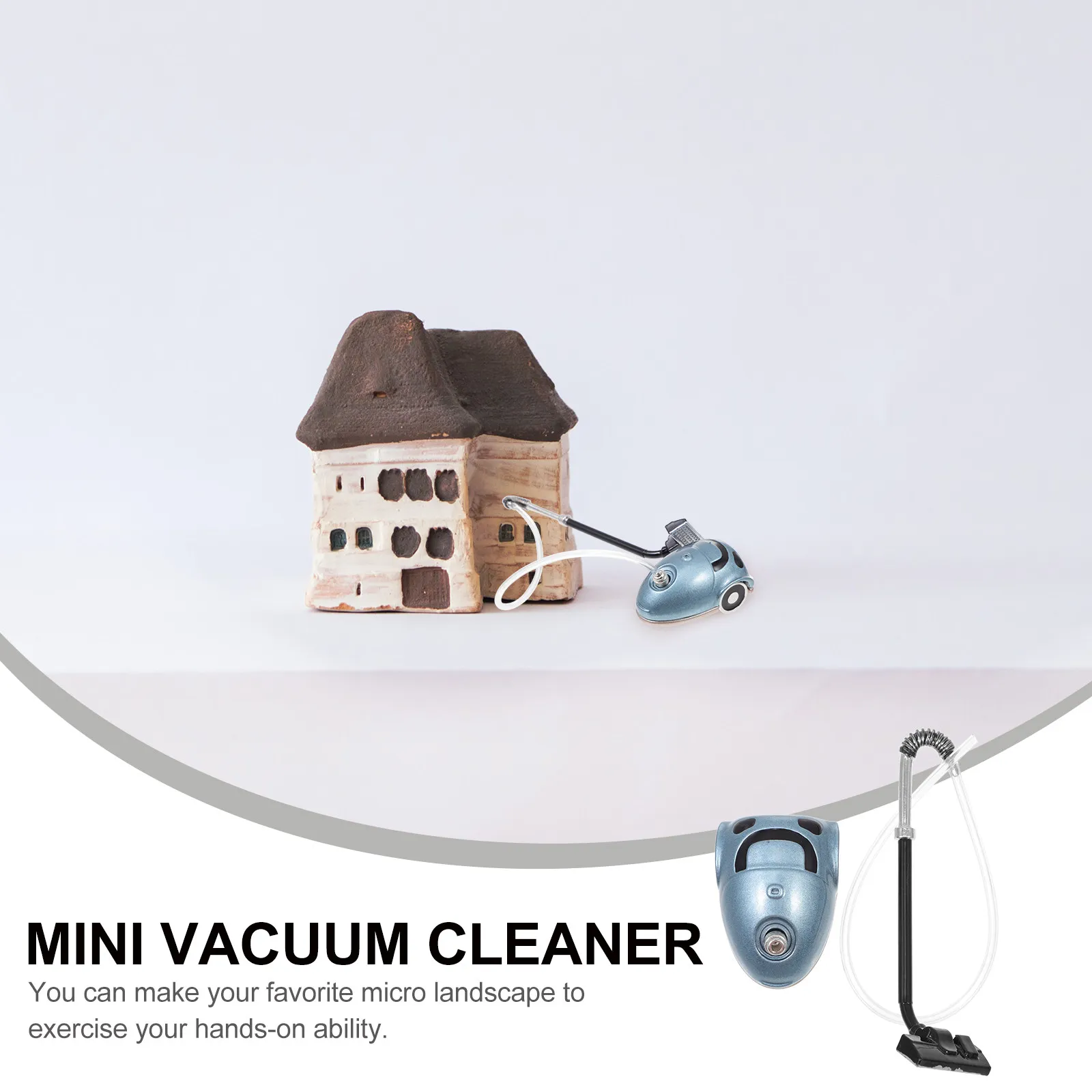 미니 하우스 먼지 수집기 현실적인 내구성 있는 장 청소기 미니어처 침실 장식 사진 촬영에 적합