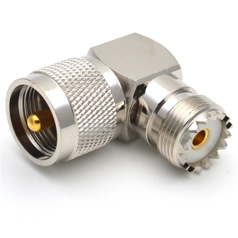 Adaptador Android Auto Inalambrico Adaptador En ángulo Recto SO239 A PL259 - Ideal Para Radioaficionados Y Conexiones De Antena Adaptador ángulo Recto Radio
