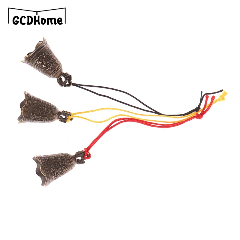 1PC DIY Wind Bell Pure Pendant Door Bell Small Bell Tree Pendant Decoration Christmas Metal Bell Decoration 6