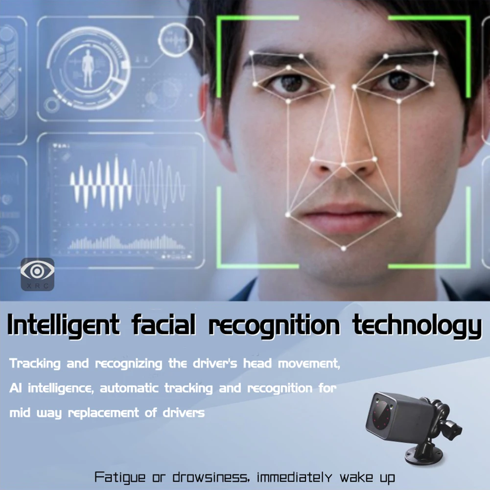Car Anti Sleeping Alarm Device Driver Fatigue Driving Warning Accurate Face Recognition Auto Electronic Accessories