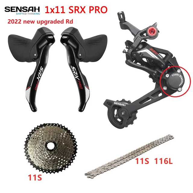 SENSAH SRX PRO 1x11 Speed, 11s Road Groupset, R/L Shifter + Rear