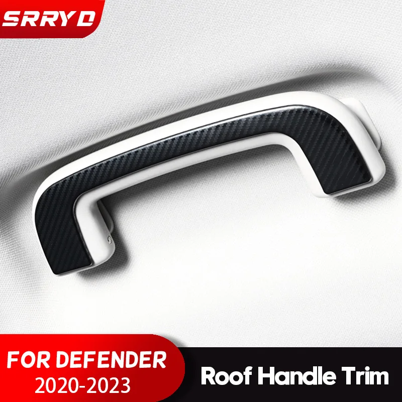 

For Land Rover Defender 2020-2023 ABS Carbon Roof Handle Decorative Patch High Quality Car Interior Accessories