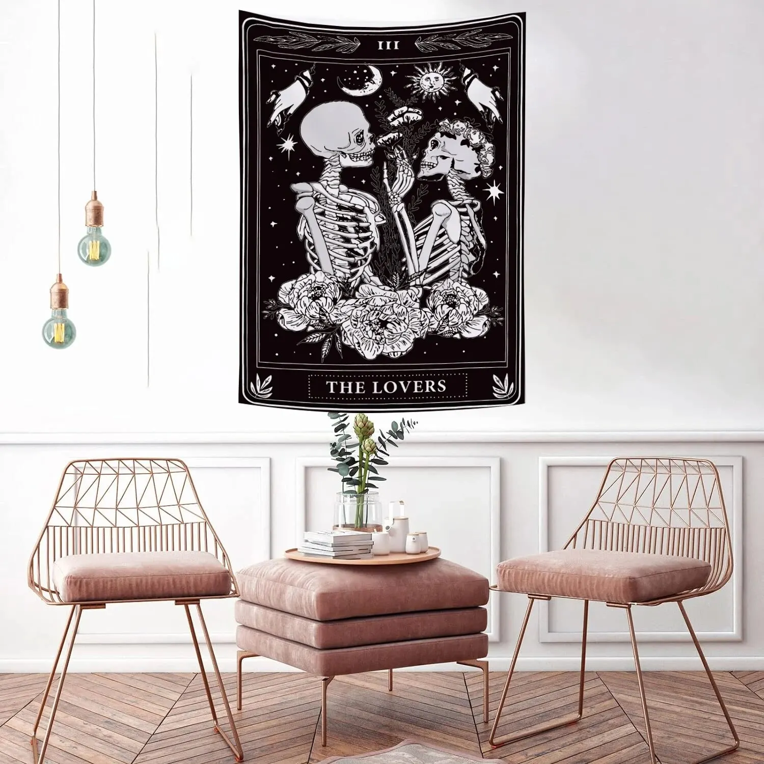 Skull Tapestry 1pc 75x100cm/100x150cm Bedroom Decor