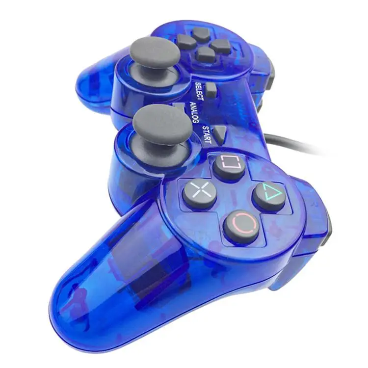 For PS2 Wired Controller Gamepad game console color transparent Game Controller for playstation Ps2 controller Game Gamepad