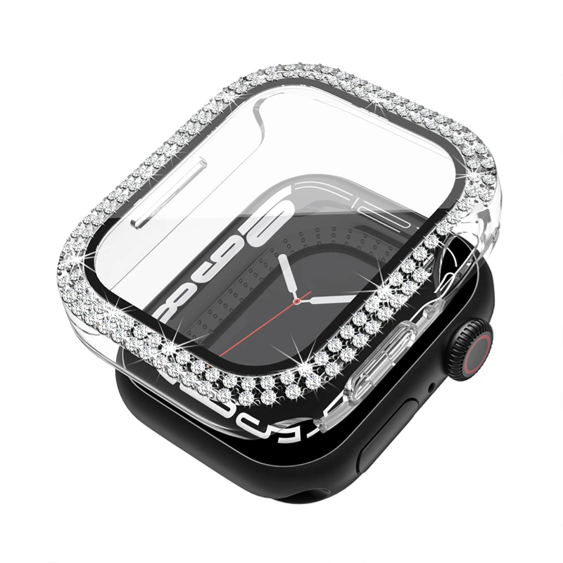 Radiant Diamond Tempered Glass Protective Case