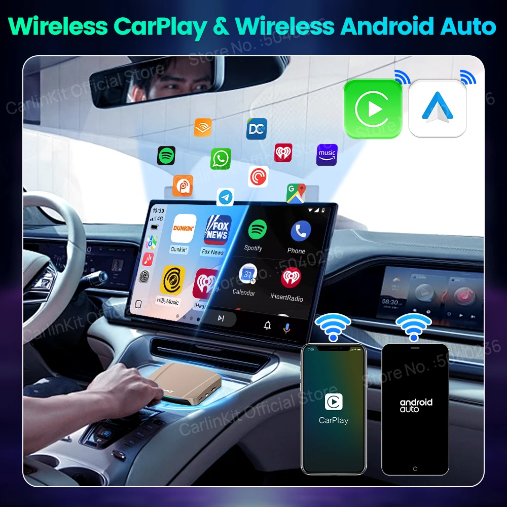 CarlinKit Tbox-Ultra Android 15 TV Box WiFI6 Wireless Android Auto