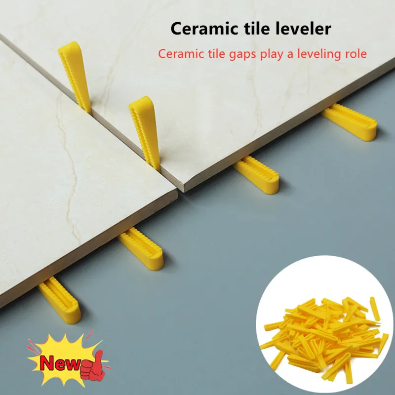 100pc Reusable Plastic Tile Wedge Spacer Leveling Clips Floor Locator Ceramic Tiling Laying Adjustment Construction Tool tile spacers tile leveling clips tile leveling tools