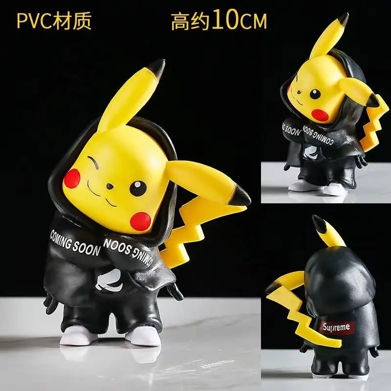 3 Tall Pokemon Pikachu Hypebeast Supreme Figurines - Various