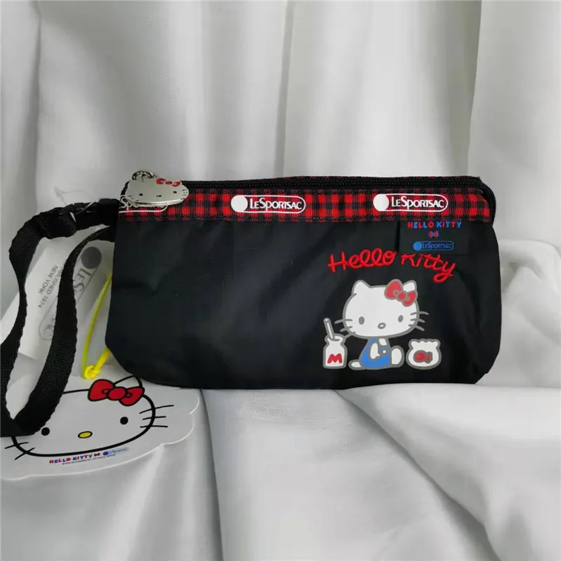 

Lesportsac New Sanrio Kawaii Hello Kitty Snoopy Women's Bags Cartoon Wrist Bags Fashion Cute Phone Bags Bracelet Bags