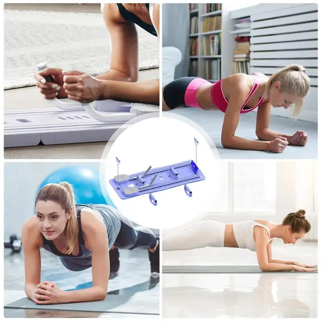 Reformer Pilates Multifonction avec Bandes de Résistance & 10 Exercices Inclus - Appareil Abdominale et Entraînement Complet du Corps pour Gym à Domicile, Pliable et Compact Reformer Pilates Multifonction avec Bandes de Résistance & 10 Exercices Inclus - Appareil Abdominale et Entraînement Complet du Corps pour Gym à Domicile, Pliable et Compact