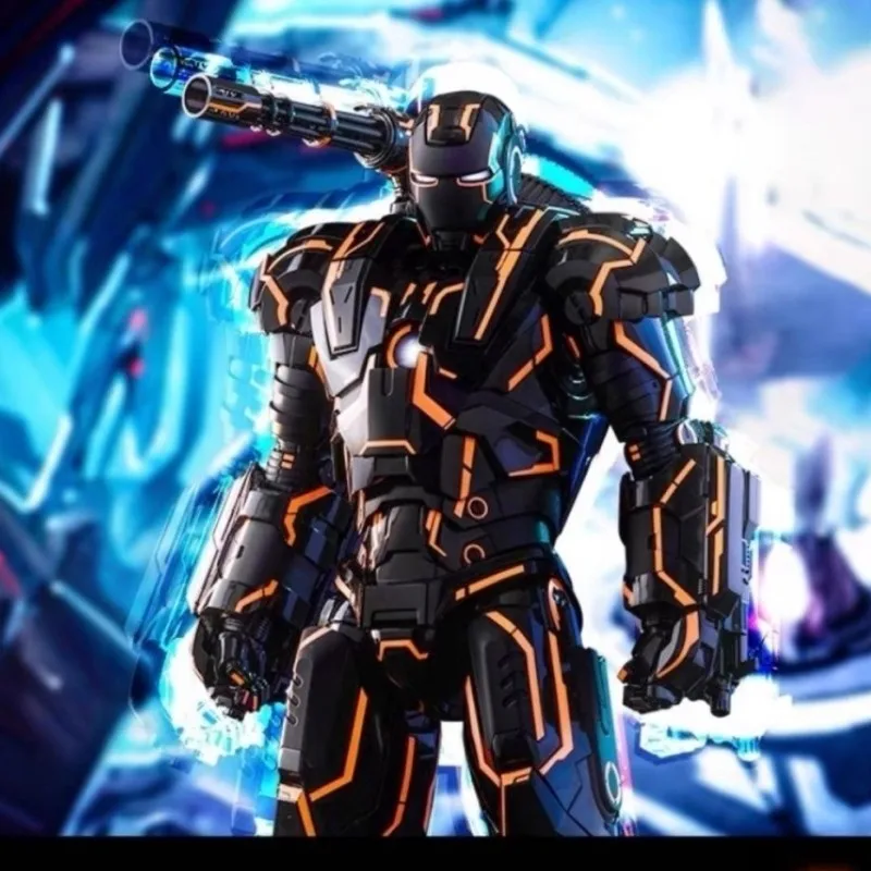 Ironman 2 James Rhodes 32.5Cm Raccogliere Action Figure Hottoys Neon Tech War Machine 1.0 Mk1 Rodimus Marvel Avengers Scale Movie