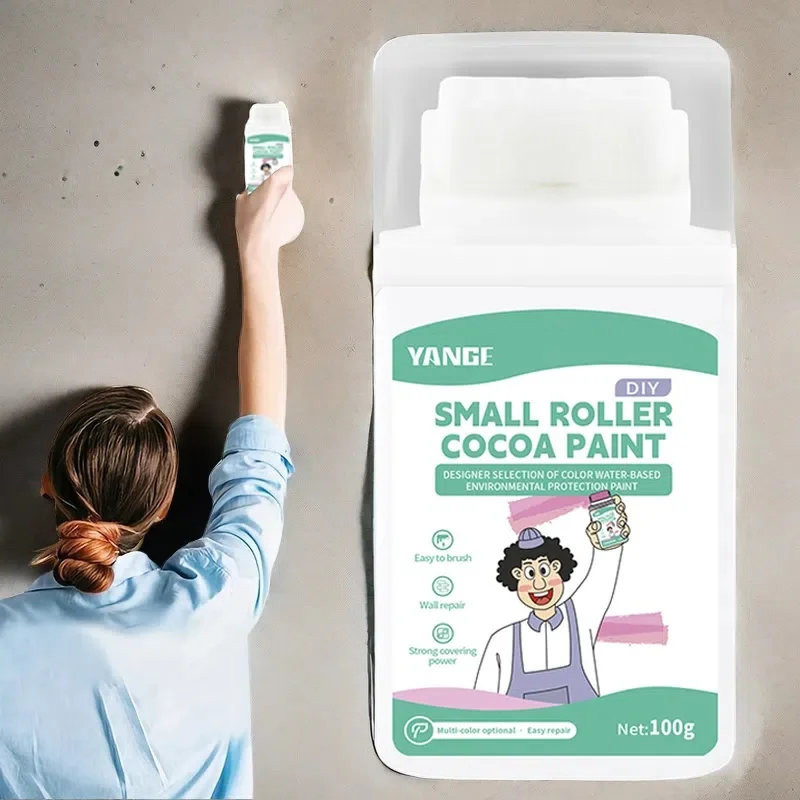 Paint Cleaning Tool Wall Repair Roller White Water-based Latex Paint Roller Renovation Wall Plastering Roller Cleaning Artifact