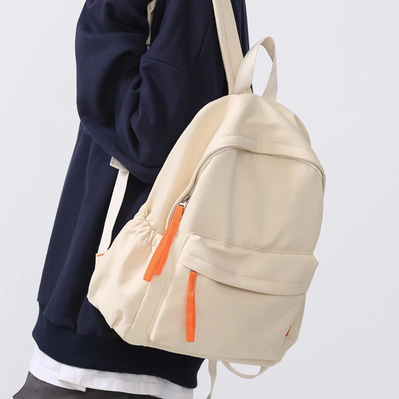 

Модный простой Однотонный женский рюкзак, Женская водонепроницаемая сумка на плечо, Женская дорожная сумка, школьная сумка, кавайная сумка для книг для девочек-подростков